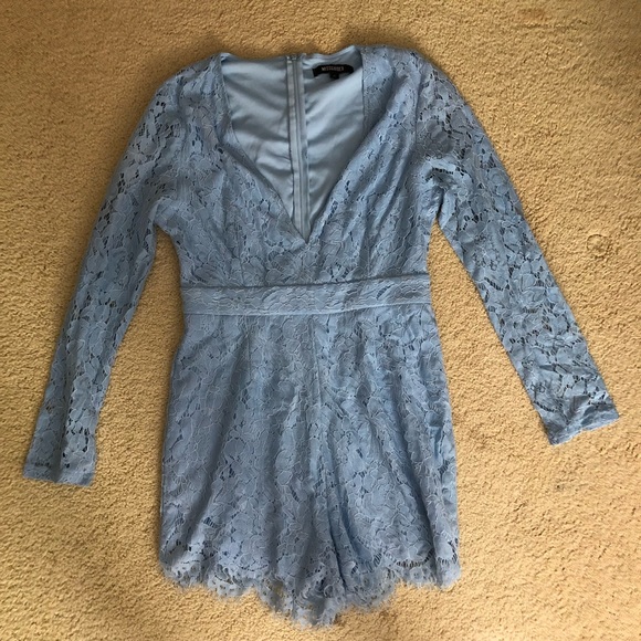 2/$32 💜Misguided powder blue romper - Picture 2 of 3
